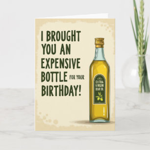 Witty Birthday Bottle Card