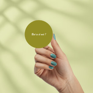 Witty "But is it art?" Modern Art Quote Sticker
