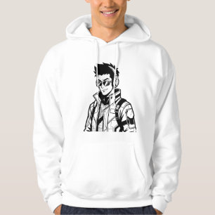 Witty Cinematic Anime Character Graphic Hoodie