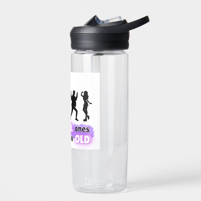 Witty Expression Slogan  Water Bottle (Left)
