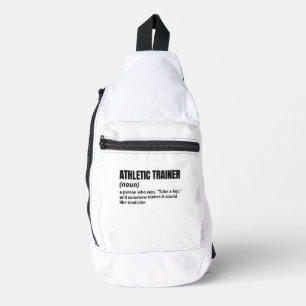 Witty Fitness Trainer Definition Sling Bag