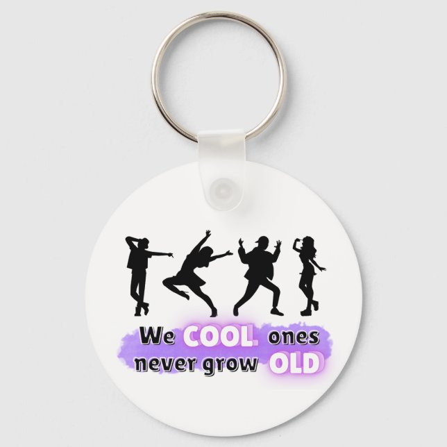 Witty Fun Slogan Key Ring (Front)
