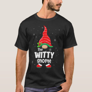 Witty Gnome Matching Family Group Christmas Party T-Shirt