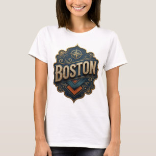 Witty Gold BOSTON Custom Tee