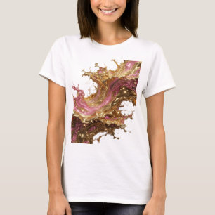 Witty Gold GOLDEN GLAMOUR 3D Text Art T-Shirt
