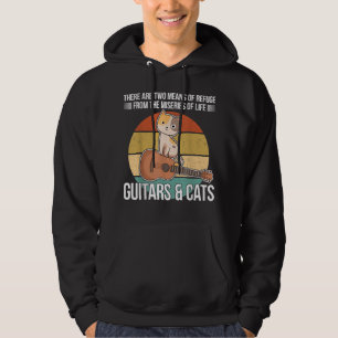 Witty Guitar Player Saying Cat Owner Guitarist I L Hoodie