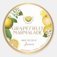 Witty Logo Design Elegant Grapefruit Marmalade