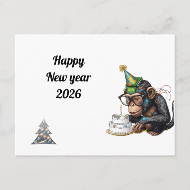 Witty New Year Greeting Card (Front)