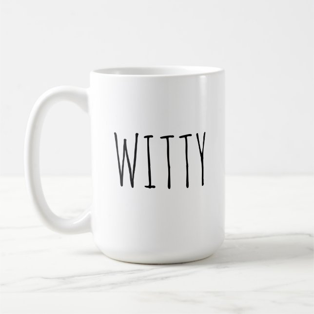 Witty Novelty Coffee Mug (Left)
