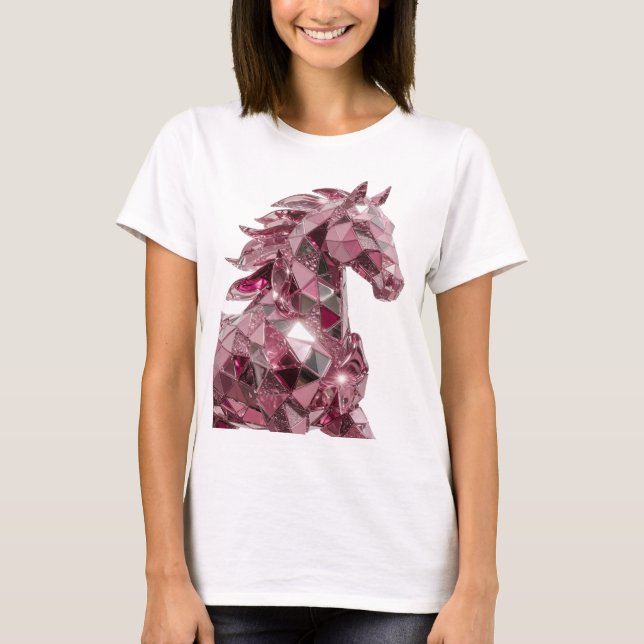 Witty Pink ABSTRACT ART Modern Design T-Shirt (Front)