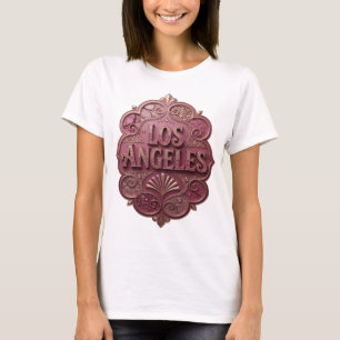 Witty Pink LOS ANGELES Custom Tee