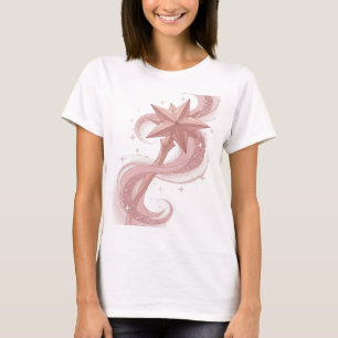 Witty Pink STAR WAND Custom Design T-Shirt
