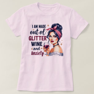 Witty Retro Girl T-Shirt – Glitter and Anxiety Fix