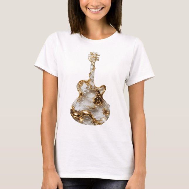 Witty Silver ABSTRACT ART Design T-Shirt (Front)