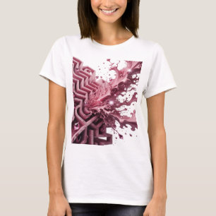 Witty Silver ABSTRACT ART Design v2 T-Shirt