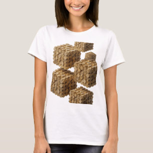 Witty Silver ABSTRACT ART Graphic Design T-Shirt