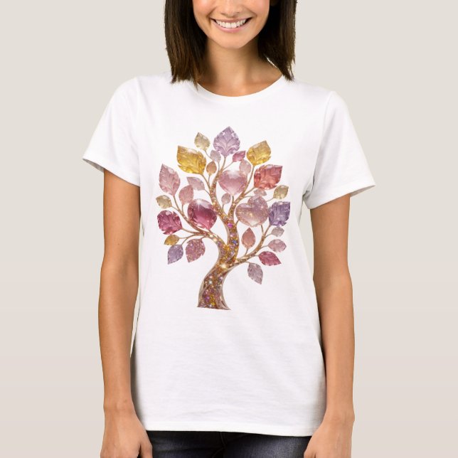 Witty Silver ABSTRACT ART Statement Tee v2 (Front)