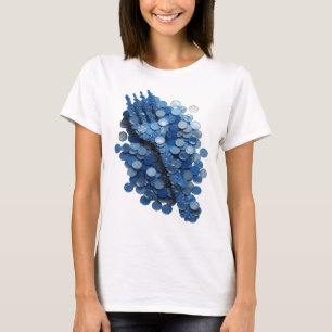 Witty Silver DNA DOUBLE HELIX Quote Design T-Shirt