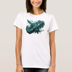 Witty Teal ABSTRACT ART Art Print T-Shirt