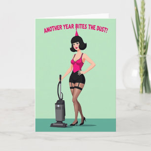 Witty Woman Party Hat Birthday Card
