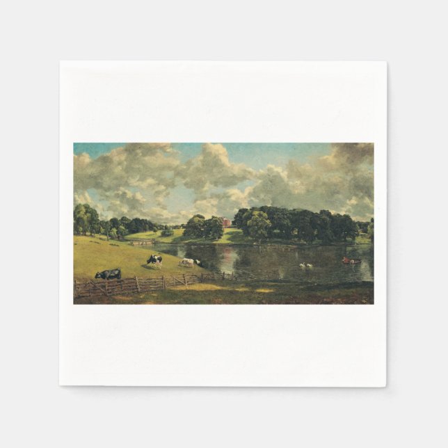 Wivenhoe Park by John Constable  Napkin (Front)