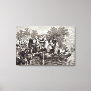 Wives for the Settlers at Jamestown Canvas Print