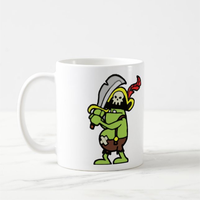 Wizard 101 Doodle Pirate Gobbler Coffee Mug (Left)