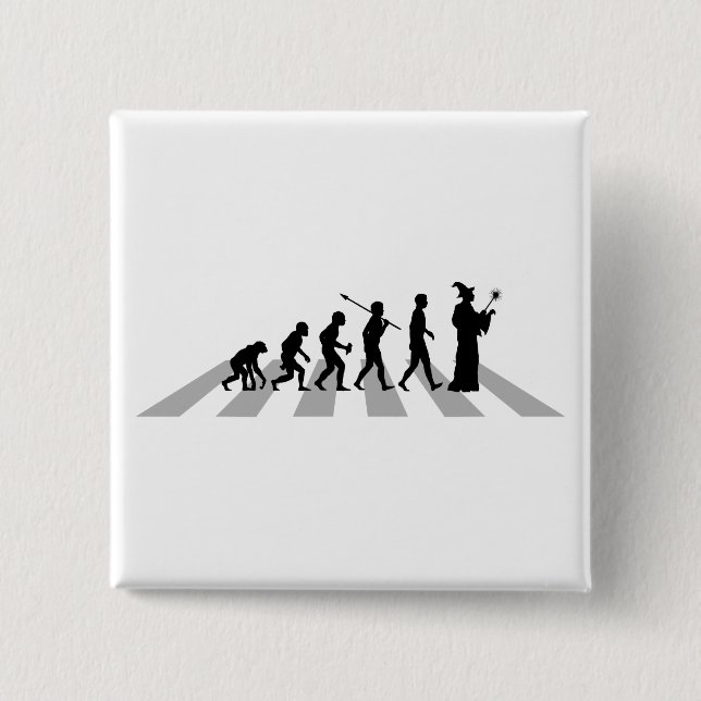 Wizard 15 Cm Square Badge (Front)