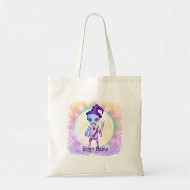 Wizard Alien Tote Bag (Front)
