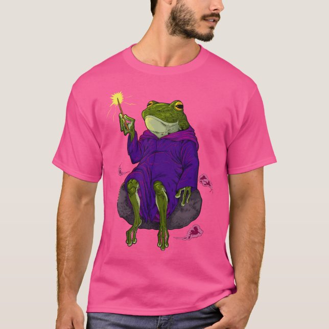 Wizard And Magician Wizard Frog T-Shirt (Front)