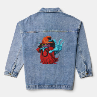Wizard Art, Mystical Imagery, Fantasy Design, Magi Denim Jacket