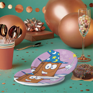 Wizard Book Paper Plates
