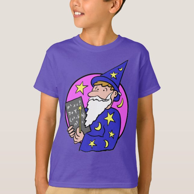 Wizard Cartoon T-Shirt (Front)