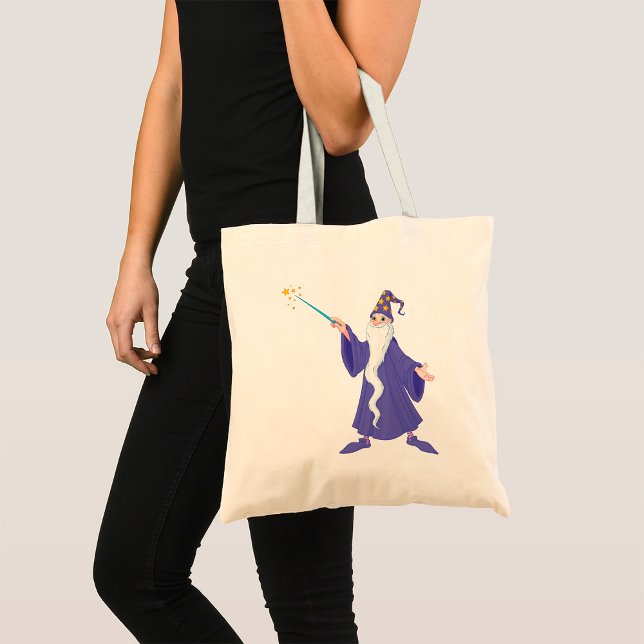 Wizard Casting A Spell Magic Tote Bag (Creator Uploaded)