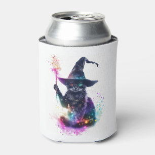 Wizard Cat Magic Can Cooler