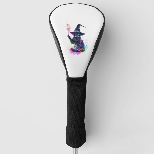 Wizard Cat Magic Golf Head Cover (Front)