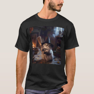 Wizard Cat Weird Funny Halloween Cat Meme T-Shirt