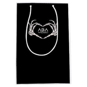 Wizard Classic - Skeleton Hands Heart Medium Gift Bag