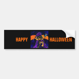 WIZARD DACHSHUND BUMPER STICKER