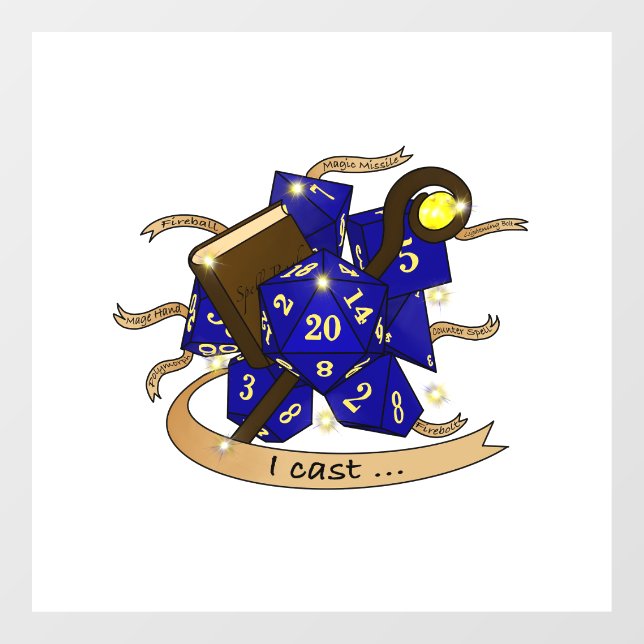 Wizard Dice Design (Sheet)