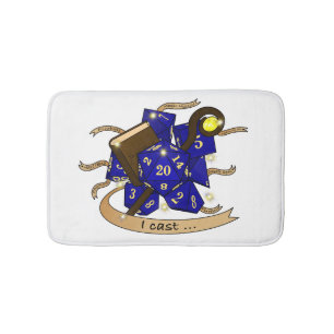 Wizard Dice Design Bath Mat