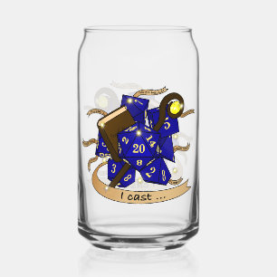 Wizard Dice Design Can Glass