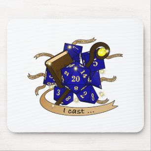 Wizard Dice Design Mouse Pad