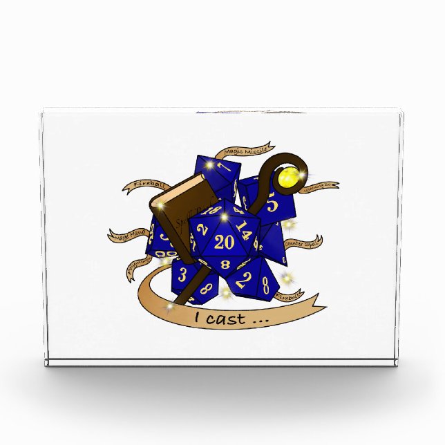 Wizard Dice Design Photo Block (Front)