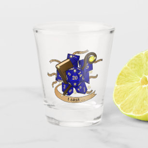 Wizard Dice Design Shot Glass