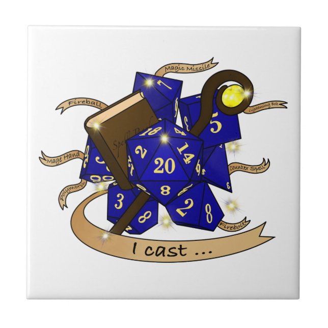 Wizard Dice Design Tile (Front)