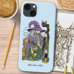 Wizard Dragon Fantasy Purple iPhone 13 Case