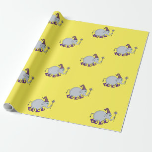 Wizard Elephant Wrapping Paper
