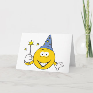 Wizard Face Card