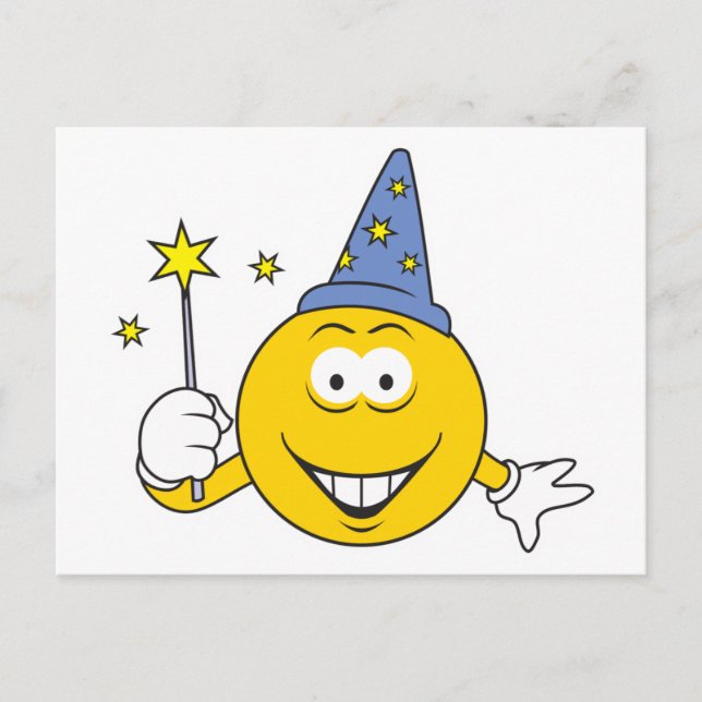 Wizard Face Postcard (Front)